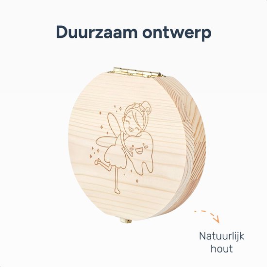 Alyze Tandendoosje - Jongens - Meisjes - Melktanden bewaardoosje - Logboek - Geboorte
