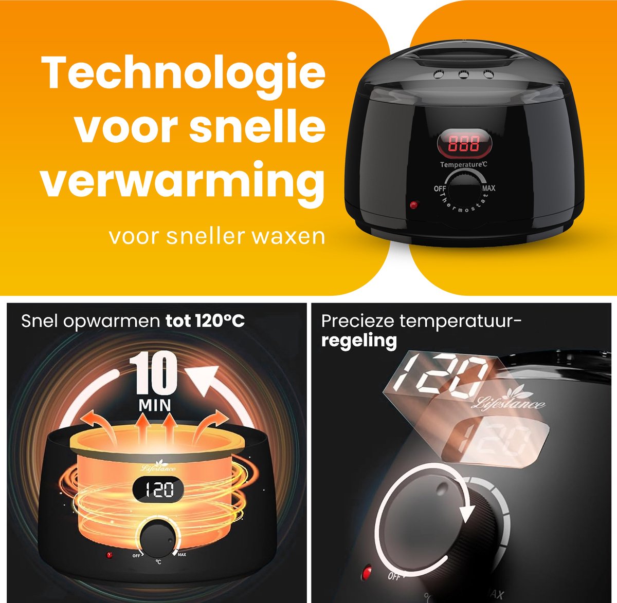 Bolusso Wax Apparaat - Ontharing Set - NIEUW model - 5 Soorten Beans 500 Gram - 50 Wax Staafjes - Gratis Afterwax - Wax Heater - Ontharingsapparaat - Wax Beans Verwarmer - Ontharingsset - Wax set