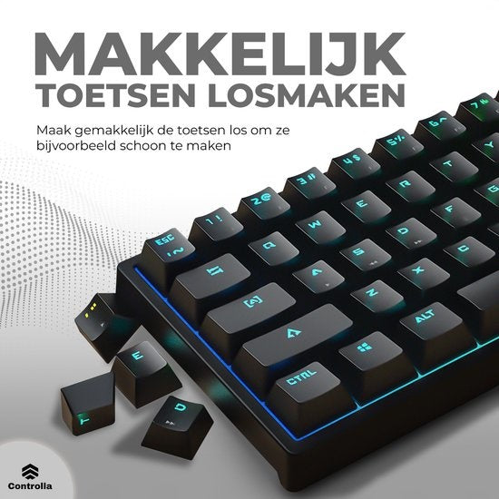 Gaming keyboard 60 % - Mechanisch gaming toetsenbord 60 procent - Toetsenbord gaming - QWERTY