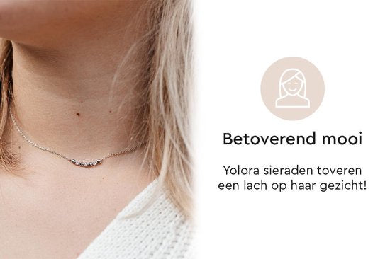 Yolora Ketting - Kalpa Camaka Kristallen - Zilver - Halsketting