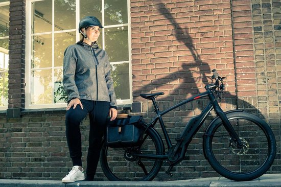 Polisport E-city Speed Pedelec Fietshelm - L ( 59 t/m 61 cm ) Geschikt voor Snorfiets - Zwart