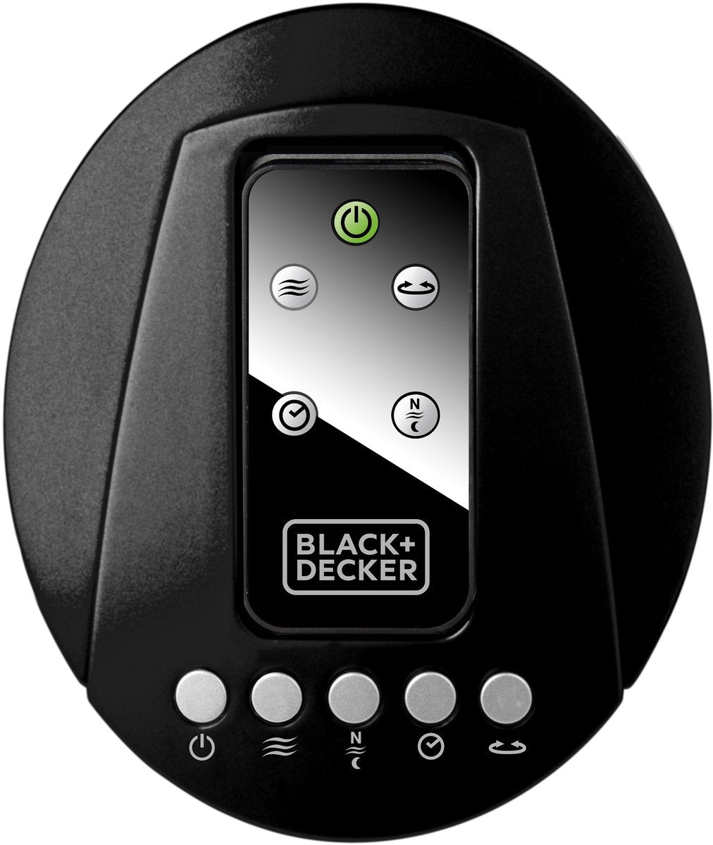 BLACK+DECKER Torenventilator BXEFT45E - Zwart - Ø 26 cm - 45 Watt - Timerfunctie