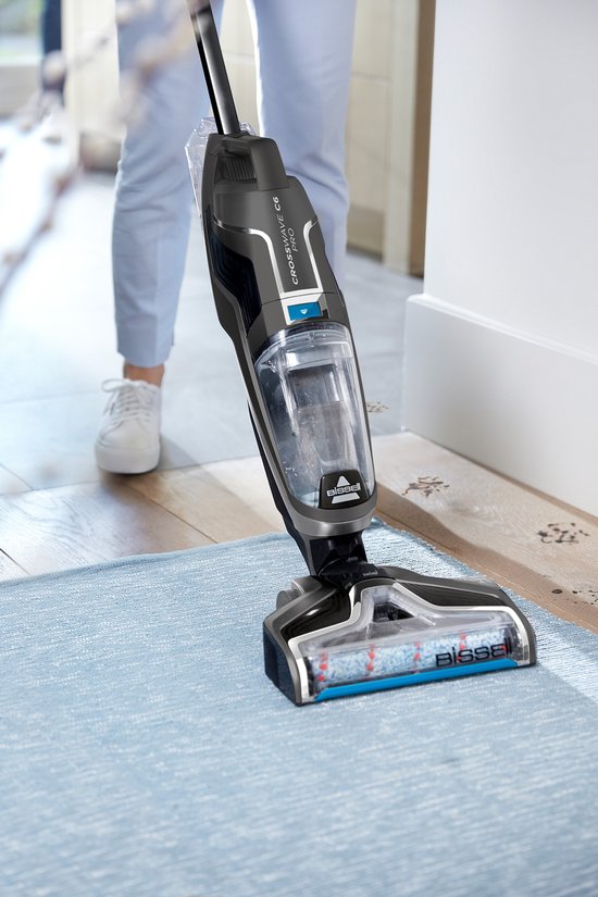 BISSELL CrossWave C6 Cordless Pro Draadloze Vloerreiniger - 3 in 1 Stofzuiger, Dweil & Drogen - Steelstofzuiger Zonder Zak - voor Tegels, Houten Vloeren & Tapijt - 3570N