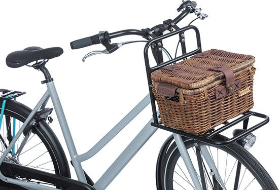 Basil Denton Fietsmand S - Voor - Rotan - Bruin - Small