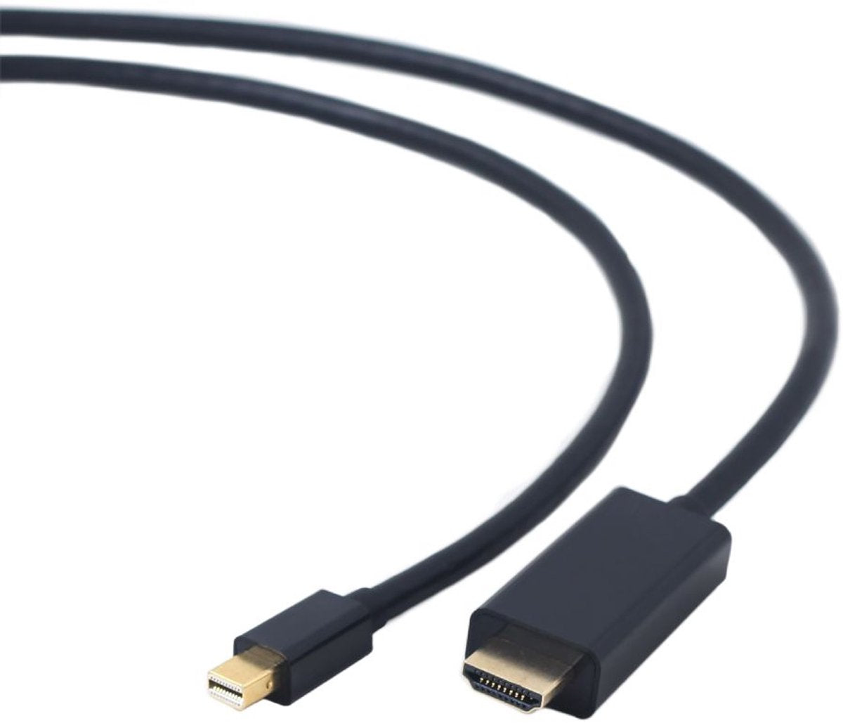 Gembird Mini DisplayPort naar HDMI Kabel - 1,8 Meter - 4K Ondersteuning - Zwart
