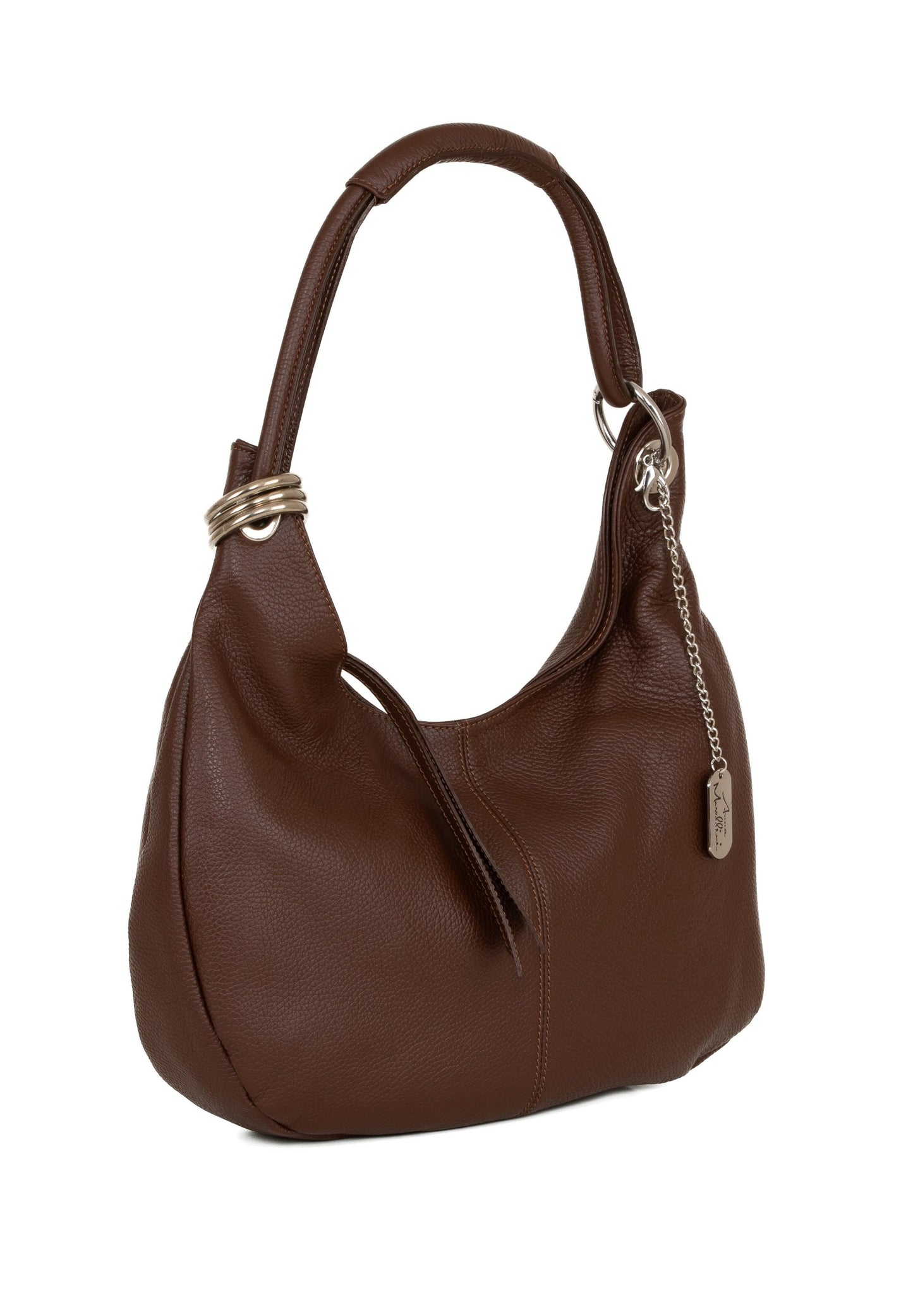 Anna Morellini ALBA Italiaanse Leren Shopper – Bruin – 38x34x10 cm