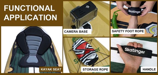 Skatinger Peninsula Trojan Horse Opblaasbaar Touring SUP Board – Compleet Pakket