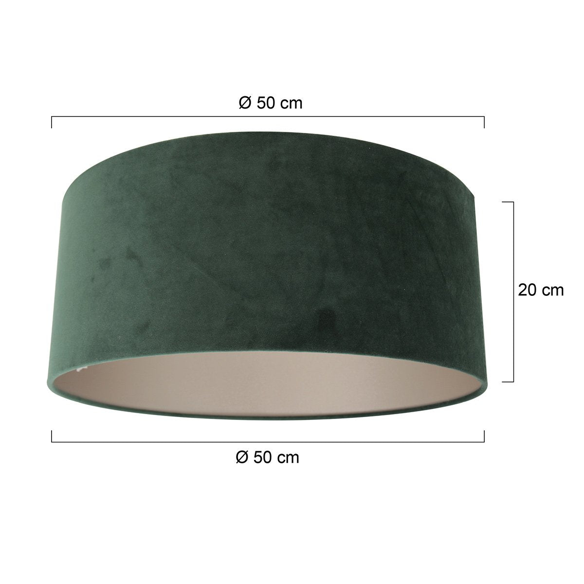 Steinhauer kappen Lampenkappen - groen - stof - 50 cm - E27 fitting - K1066VS