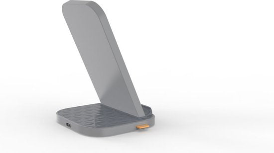 Xtorm 15W iPhone Lader met Oplaadstandaard / Draadloze Oplader iPhone / Wireless Charger - Draadloze Oplader - Geschikt voor iPhone 15 / Apple Lader / iPhone Lader Draadloos - Grijs