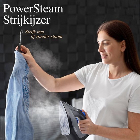 Vaive PowerSteam 2200 Strijkijzer - Stoomstrijkijzer – Iron - stoomstrijkijzers - 2200W – 350 ML Watertank - Stoomstootfunctie