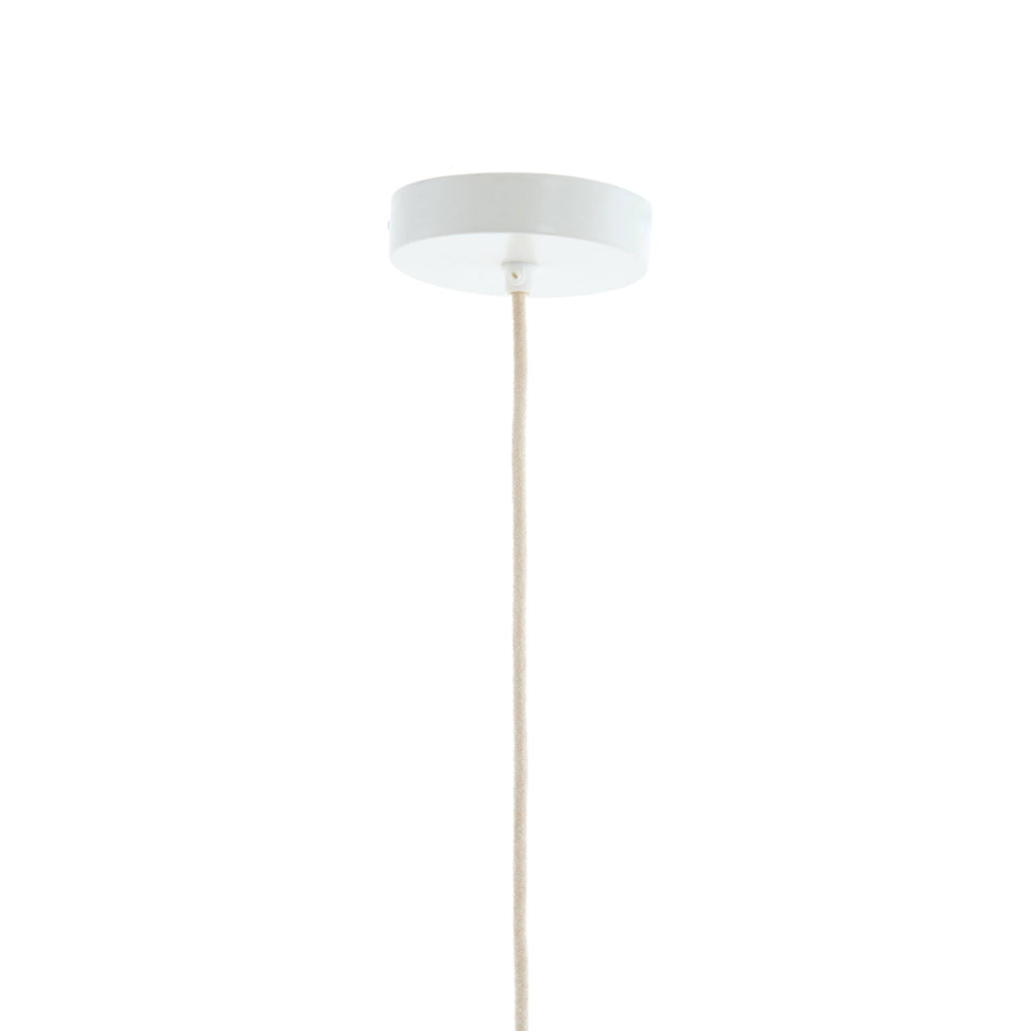 Light & Living Hanglamp Kozana – Ø 36 x 43 cm – Stijlvolle Textiel Lamp In Crème/Donkerbruin – Sfeervolle Ronde Verlichting Voor Woonkamer – Exclusief Lichtbron – E27