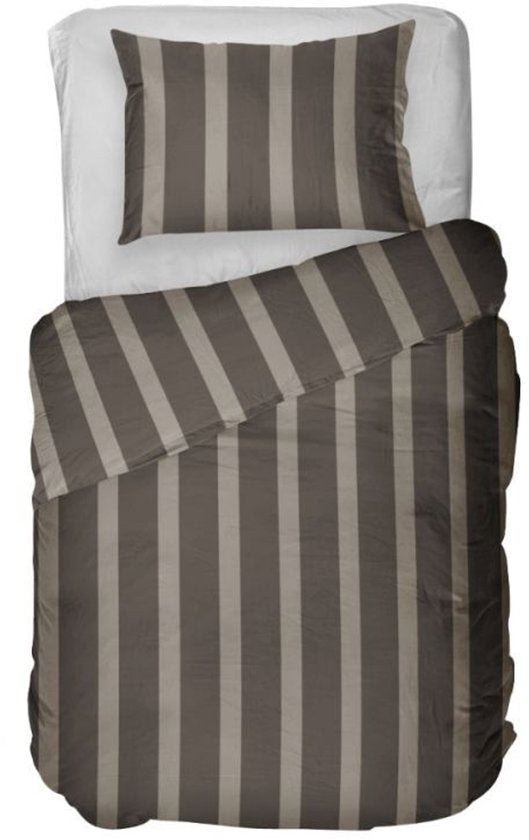 Kayori Dasshu Dekbedovertrek Katoensatijn a - 140x200-220 + 1 sloop - Eenpersoons - Antracite