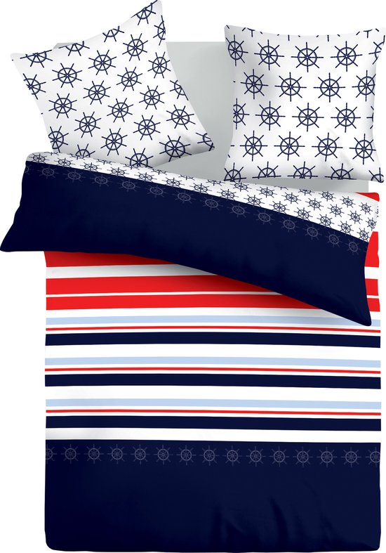 Vitality Pur – Navy Dekbedovertrek – 240x200/220 cm – Inclusief 2 Kussenslopen 60x70 cm – Luxe Katoen