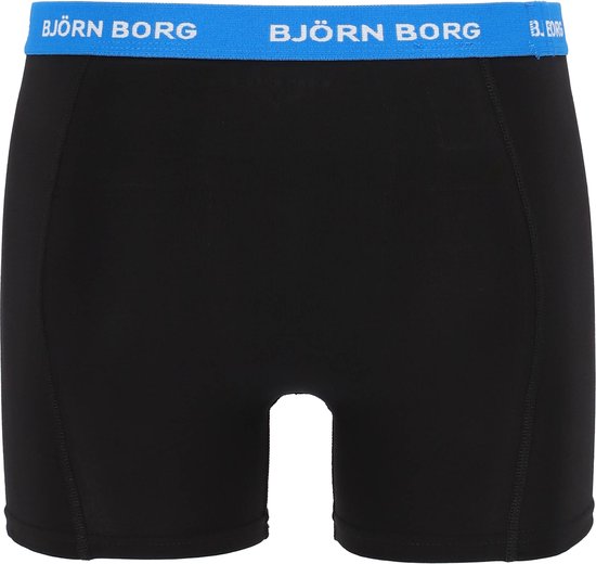 Björn Borg - Heren Onderbroeken 3-Pack Boxers Contrast Solids - Zwart - Maat XXL