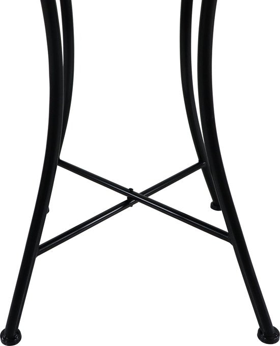 AXI Amélie Bistroset Mozaïek Bloemen Roze - Metalen frame met keramische tegeltjes – Balkonset 2 stoelen en tafel