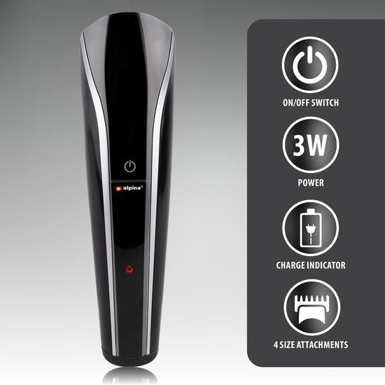 alpina Tondeuseset - Trimmer - Tondeuse - Gezicht en Body - Scheren en Trimmen - 6-in-1 - 3 Watt