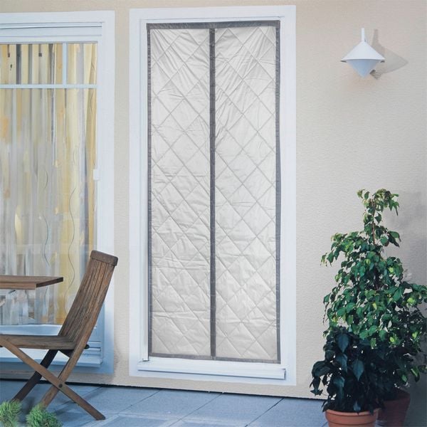 WENKO Magnetisch Thermisch Deurgordijn 90 x 200 cm – Waterdicht – Isolerend