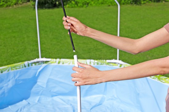 Bestway Splash-in-Shade Rond Bovengronds Zwembad met UV Careful Zonnescherm