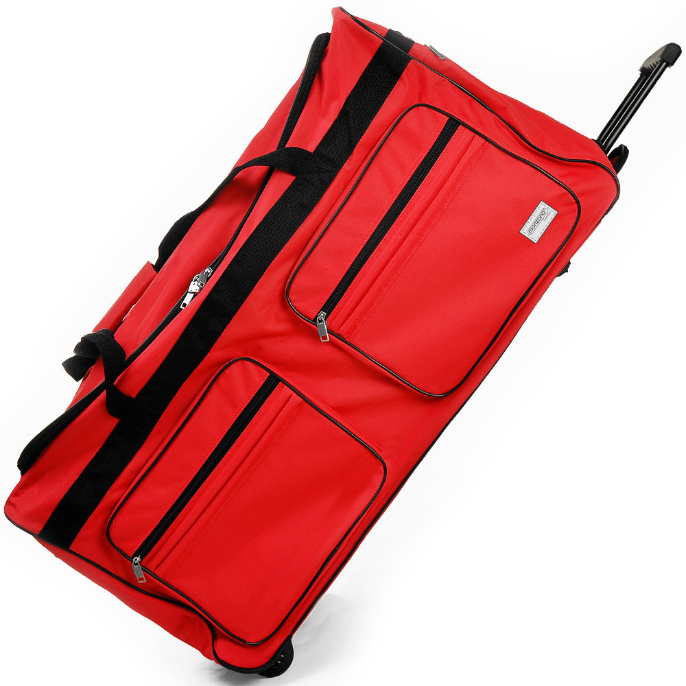 Deuba Reistas Sporttas - Rood - 160 Liter op wielen - Telescopisch handvat