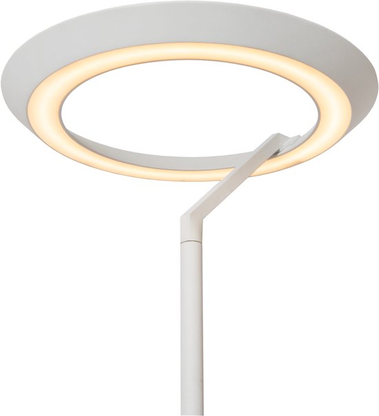 Lucide CELESTE - Vloerlamp - Ø 28 cm - LED Dimbaar - 1x21W 2700K - Wit