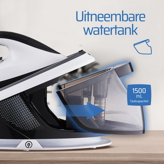 VAIVE PowerStation Max 3100 Stoomstrijkijzer met Stoomgenerator - Strijkijzer - Iron - stoomstrijkijzers - 3100W - 1,5 L Watertank