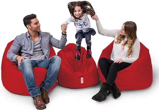 Asir - Tuin zitzak - Rood - 100 x 20 x 100