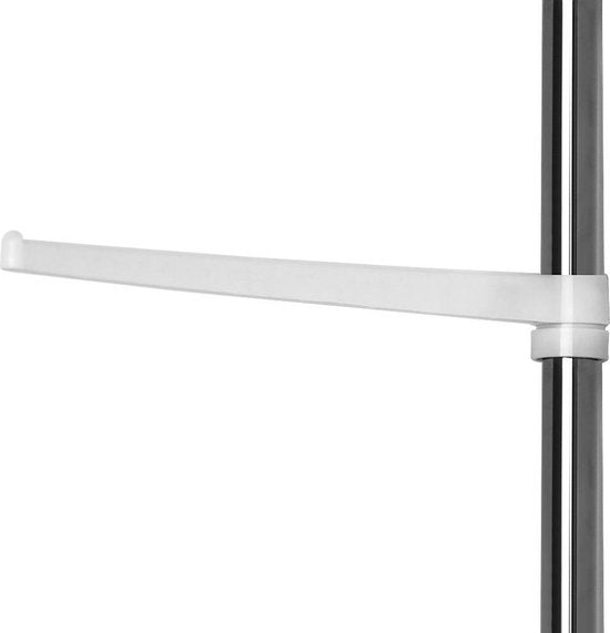Telescopisch doucherek van chroom, verstelbaar 155 - 320 cm met extra handdoekrek