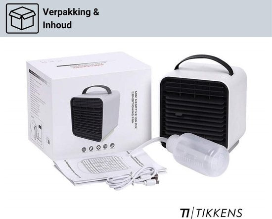 TIKKENS Mini Luchtkoeler / Ventilator / Tafelventilator / Aircooler - Donkergroen