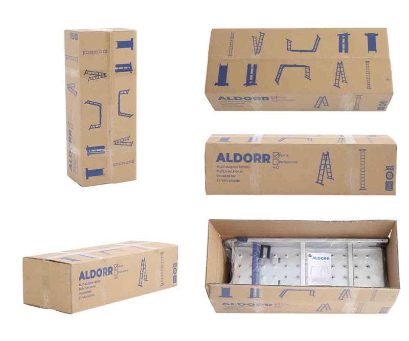 ALDORR Home Vouwladder - 4 x 3 Treden - 3,50 m - Zonder Platform