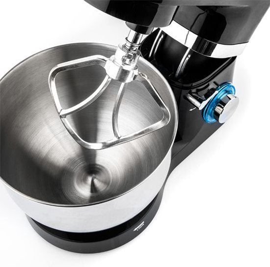 Westinghouse Keukenmachine – 5,5L – 1300W – Keukenrobot – Inclusief Kom, Deeghaak, Klopper en Garde – Zwart