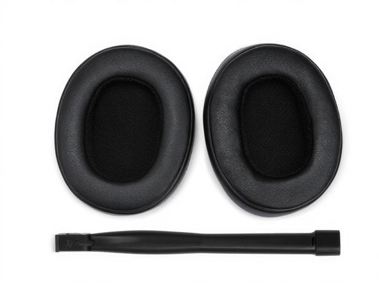 Set Oorkussens voor Skullcandy Koptelefoon - Crusher Oorkussen - Crusher Wireless/Crusher Evo/Crusher ANC/Crusher 360/Hesh 3/Hesh Evo/Hesh ANC/Venue Wireless - Kunstleer met Traagschuim - Zwart