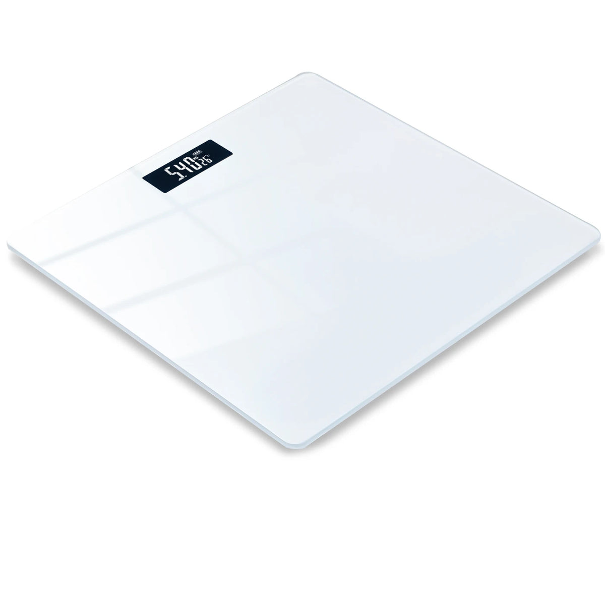 Sparoma AD-26 Personenweegschaal - Digitale Badkamerweegschaal - 180 kg - 0,05 kg Nauwkeurig - Wit - 26 x 26 cm