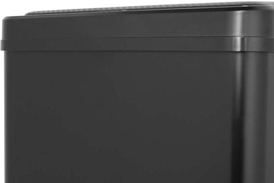 Buccan - Grote prullenbak met bewegingssensor - Zwart - 60 Liter