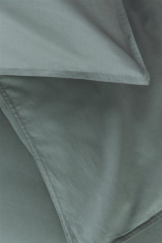 Ambiante Bamboo Uni dekbedovertrek - Lits-Jumeaux - 240x200/220 cm - Groen