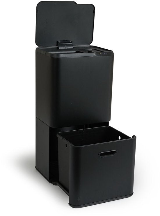 Umuzi Cleaning Prullenbak 63L - Sensor - Mat Zwart - 30,5x41x78cm