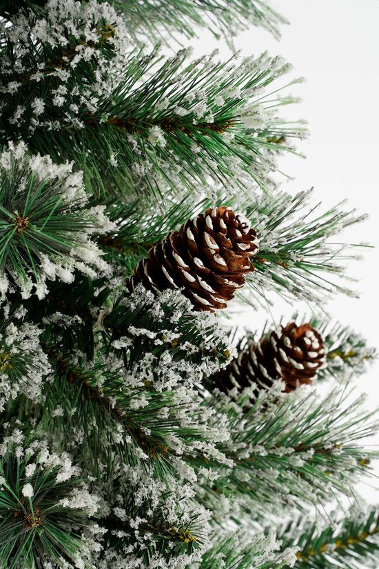 Black Box Trees Vandans Kunstkerstboom in Pot - H90 x Ø48 cm - Groen Frosted