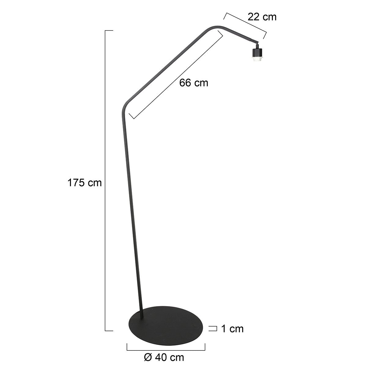 Anne Zigzag Vloerlamp Zwart - Dimbaar - Modern Design - Energiezuinig