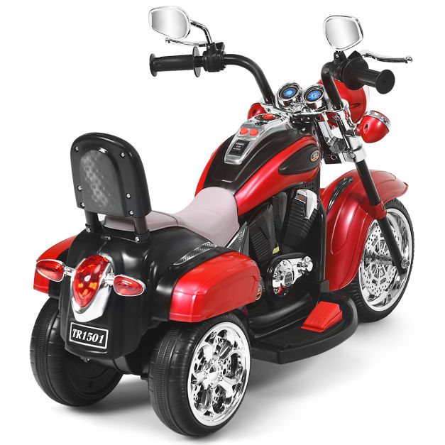 Coast Chopper - Elektrische Kinder Motorfiets - 91 x 48 x 64 cm - rood + zwart