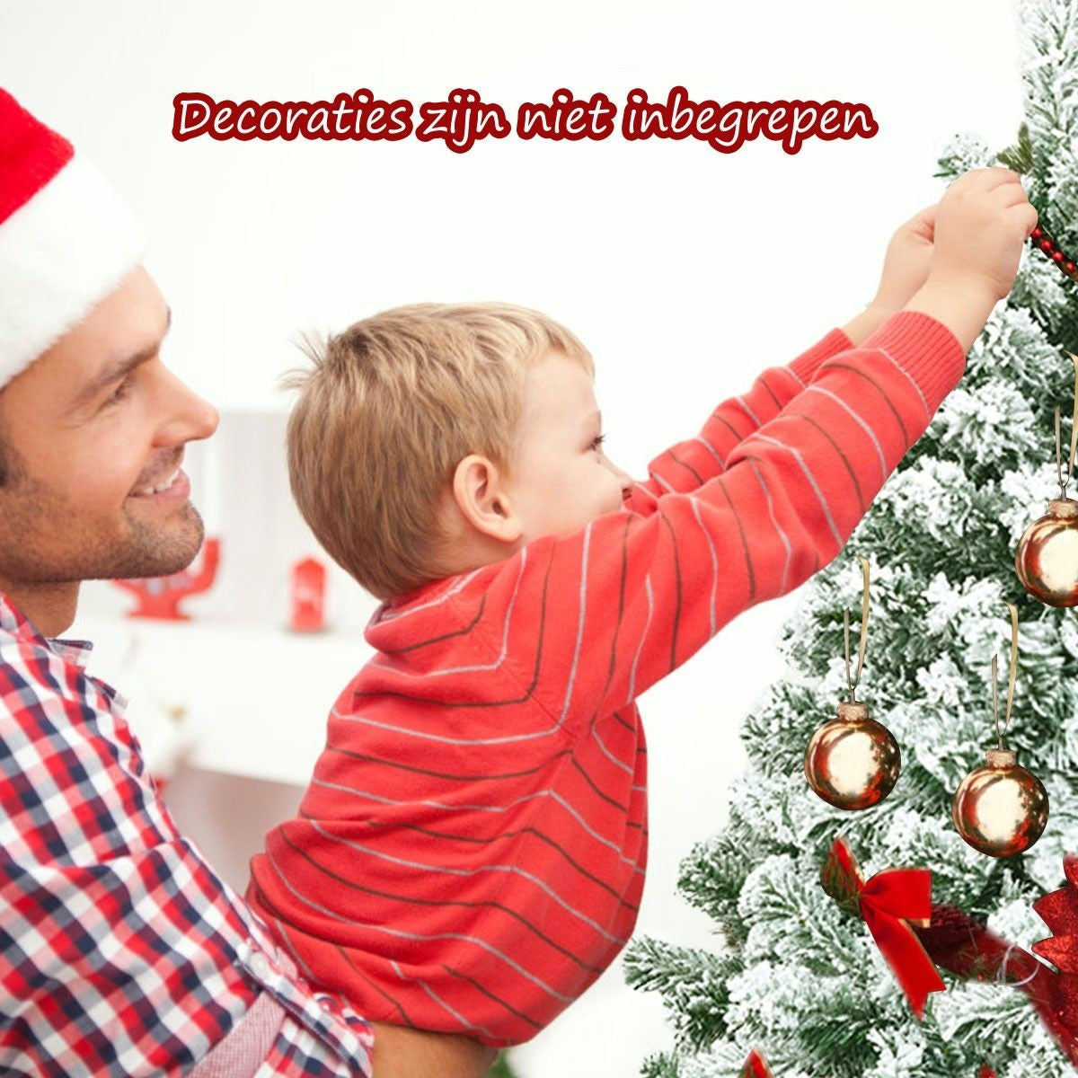 Coast Kerstboom met Sneeuw - 225 cm - 1364 Takken - Wit / Groen