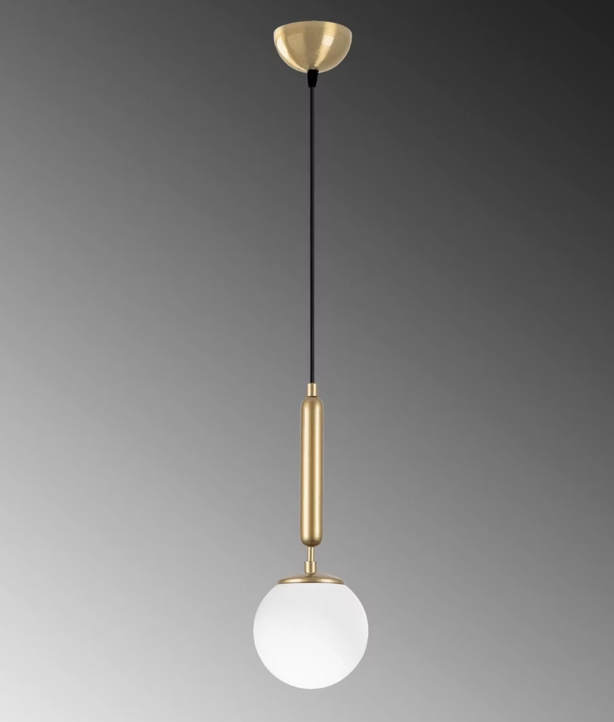 Opviq Fulgor Hanglamp – Metaal & Glas – E14 – 15 x 15 x 49 cm – Verstelbaar tot 139 cm – Binnenverlichting