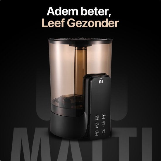 MATTI® - Luchtbevochtiger - Luchtbevochtigers 6L - Humidifier - Koele & Warme Mist - Ultrasoon
