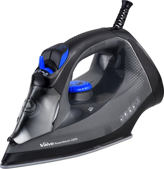 Vaive PowerSteam 2200 Strijkijzer - Stoomstrijkijzer – Iron - stoomstrijkijzers - 2200W – 350 ML Watertank - Stoomstootfunctie