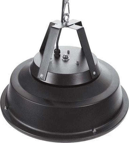 Perel Terrasverwarmer, 1500 W, carbon, plafondmontage, met ketting, 1 warmteniveau, plensdicht, retrodesign, metaal, zwart