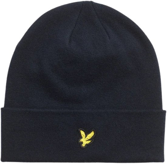 Lyle & Scott Muts Wol Blend Navy - Maat one size fits all - Heren