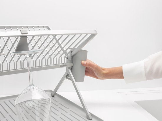Brabantia SinkSide Afdruiprek - Inklapbaar - met Bestekhouder - Mid Grey