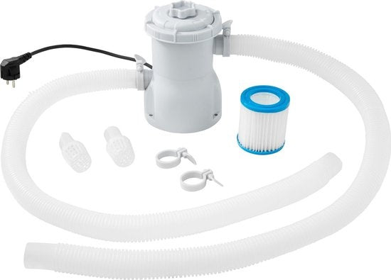 tectake® – Zwembad - Swimming pool rond met filterpomp Ø 360 x 76 cm - 403824