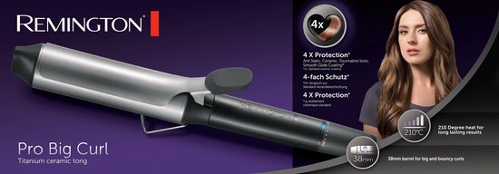 Remington CI5538 Pro Big Curl 38mm Krultang - Grove slag