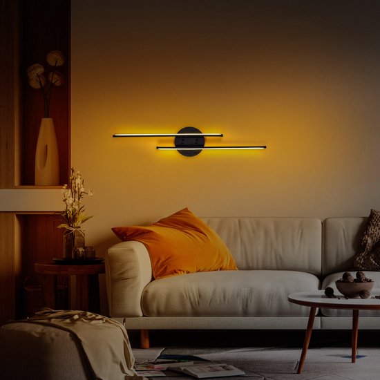 Asir - Wandlamp - Zwart - 17 x 86 x 5