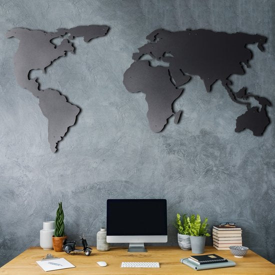 Wereldkaart silhouet