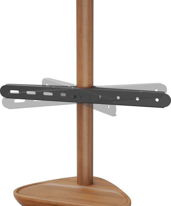 VDD TV Standaard - Vloerstandaard - Studio Statief - Schildersezel Design - Tot 65 inch - Bruin